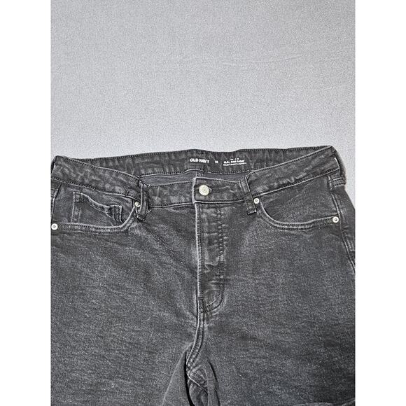 Old Navy Shorts Womens 16 High Rise O.G. Straight Secret Smooth Pockets - Picture 2 of 7